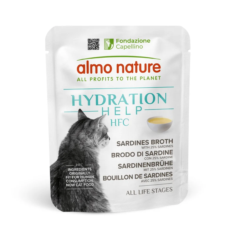 Almo Nature HFC Hydration Help Brodo di Sardine con Sardine 50 g