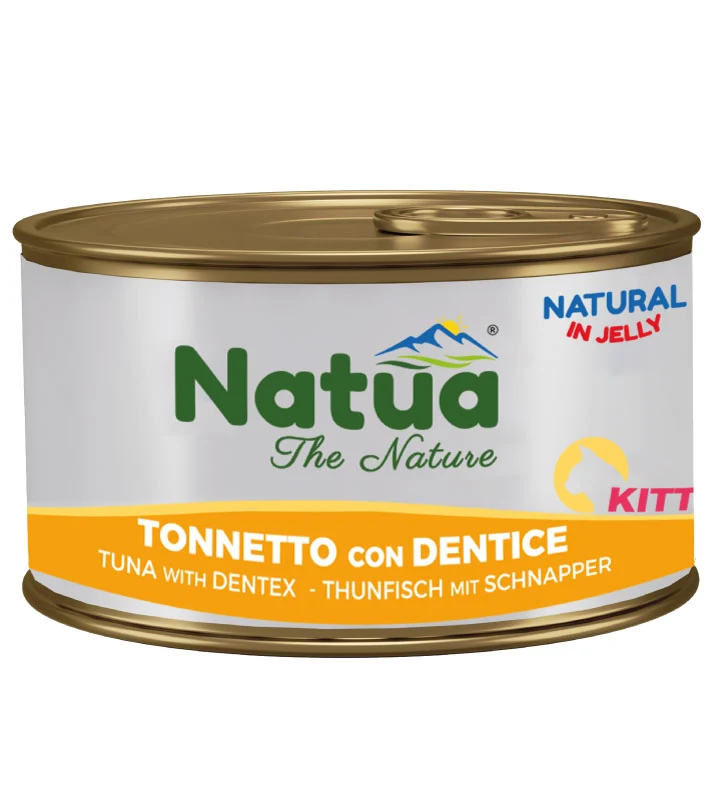 Natua Cat Natural Kitten Tonnetto Dentice Jelly 85g Lattina
