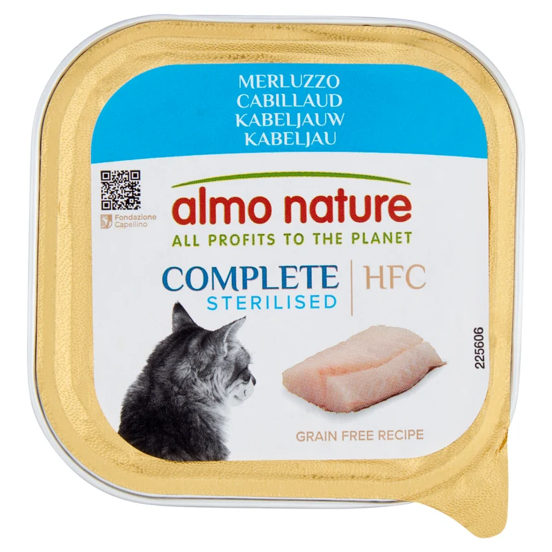 ALMO NATURE HFC Complete Cats - Sterilised Merluzzo 85g Vaschetta