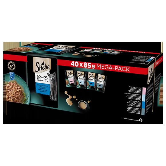 Sheba Sauce Collection Mare 40x85 g Gatto Adulto