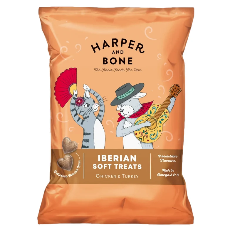 HARPER&BONE Soft Snack Cane e Gatto Pollo e Tacchino 90gr