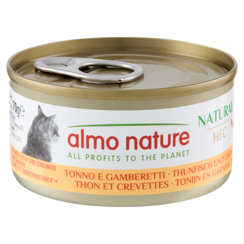 Almo Nature HFC Natural Cats - Tonno e Gamberetti 70g