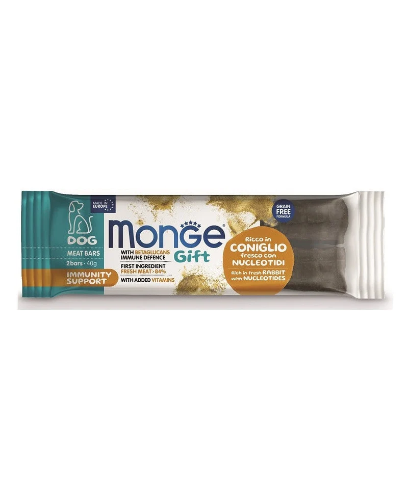 MONGE CANE Gift Ricco in Coniglio con Nucleotidi - Immunity Support 40g