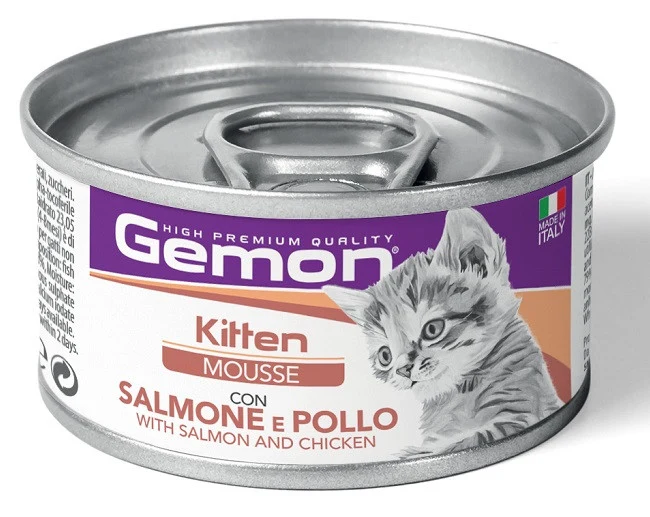 Gemon Kitten Mousse Gatto Salmone E Pollo 85 g