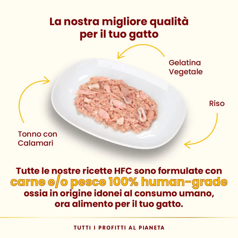 Almo Nature HFC Jelly Tonno con Calamari 70g - Umido Gatti
