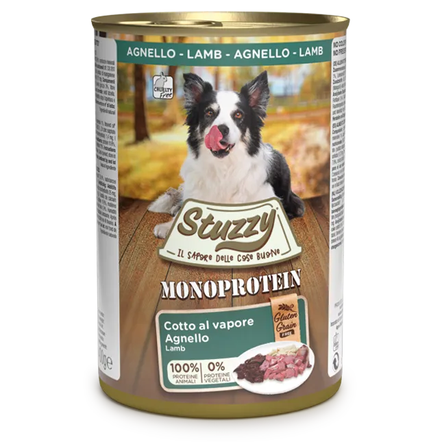 Stuzzy Monoprotein Agnello 400g – Cane Adulto