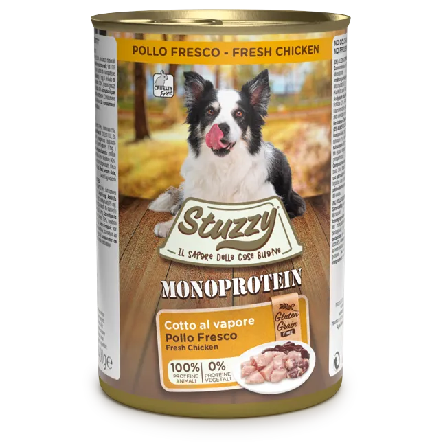 Stuzzy Monoprotein Pollo 400g – Cane Adulto