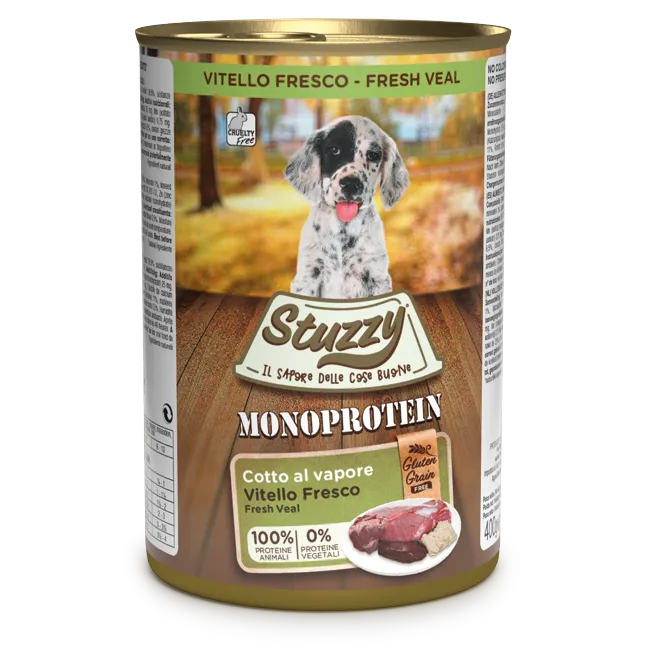 Stuzzy Monoprotein Vitello 400g – Cane Cucciolo