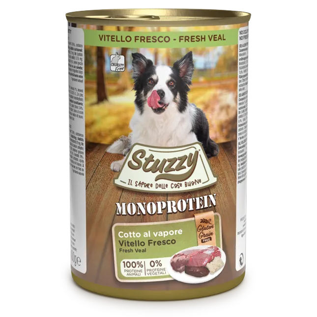 Stuzzy Monoprotein Vitello 400g – Cane Adulto