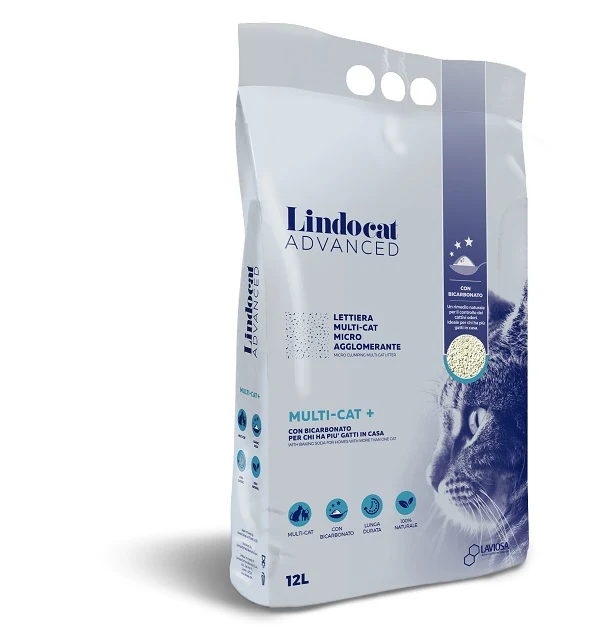 Lindocat Advanced Multi-Cat+ 12L - Lettiera per Gatti