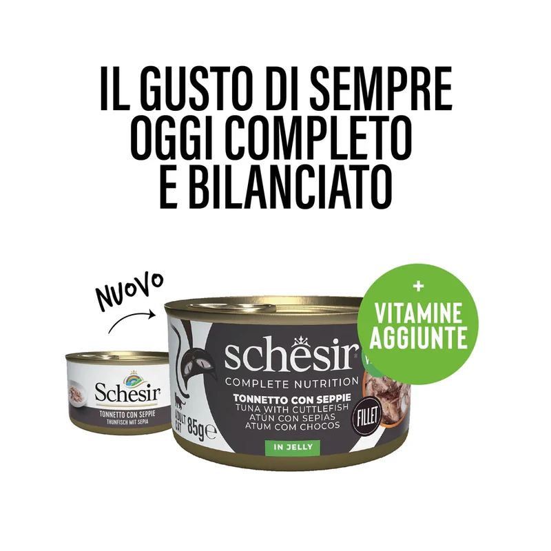 Schesir Tonnetto Seppie Gatto Adulto 85g