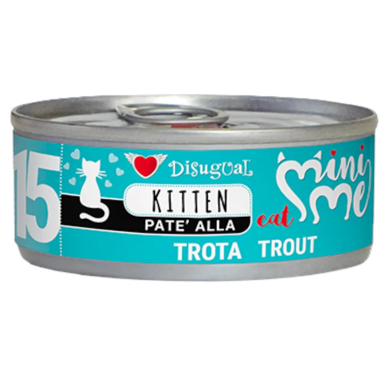 DISUGUAL Gatto Kitten Mini Me 15 Patè alla Trota 85gr