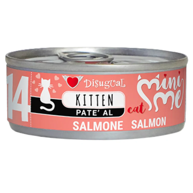 DISUGUAL Gatto Kitten Mini Me 14 Patè al Salmone 85gr