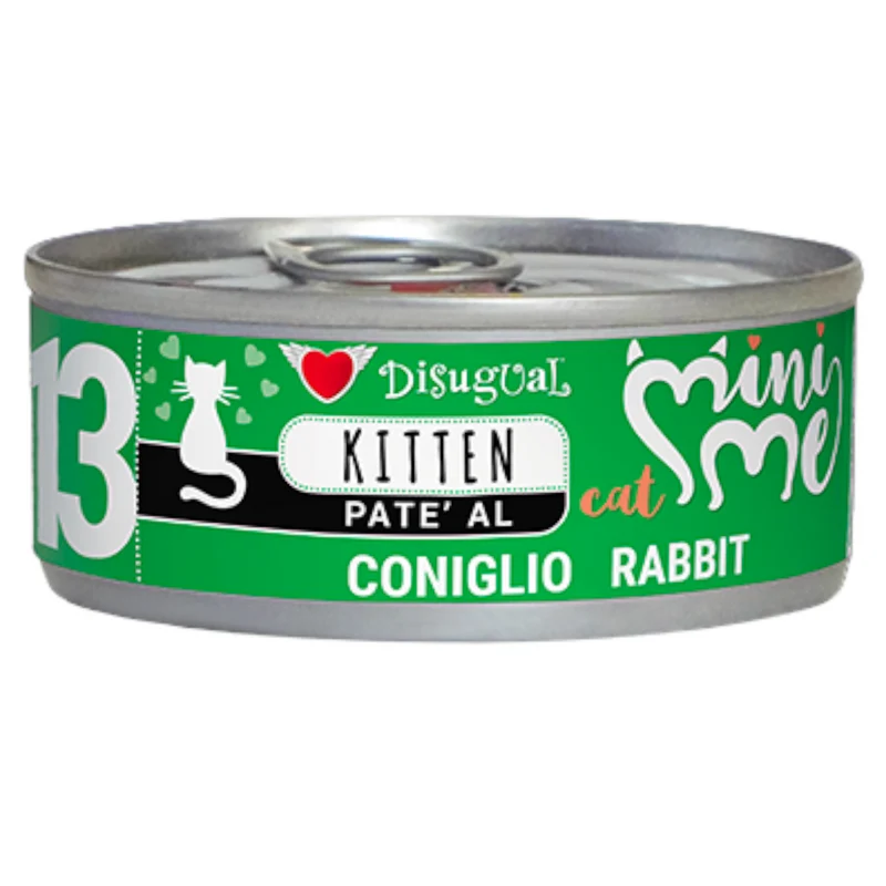 DISUGUAL Gatto Kitten Mini Me 13 Patè al Coniglio 85gr
