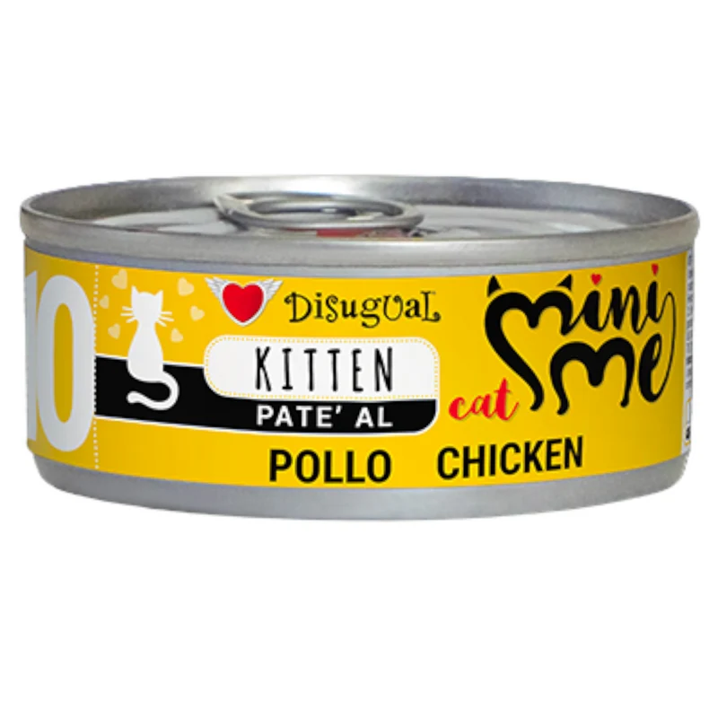 DISUGUAL Gatto Kitten Mini Me 10 Patè al Pollo 85gr