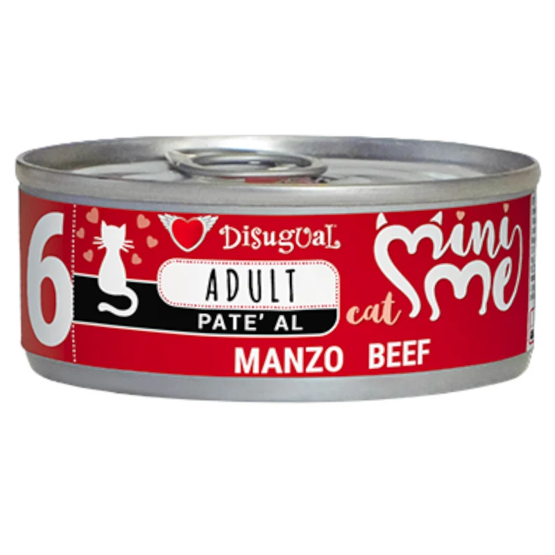 DISUGUAL Gatto Mini Me 6 Patè al Manzo 85gr
