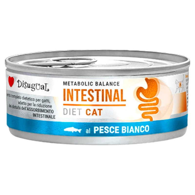 DISUGUAL Gatto Intestinal Patè al Pesce Bianco 85gr
