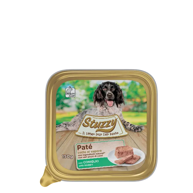 Stuzzy Paté Classico Coniglio 150g – Cane Adulto