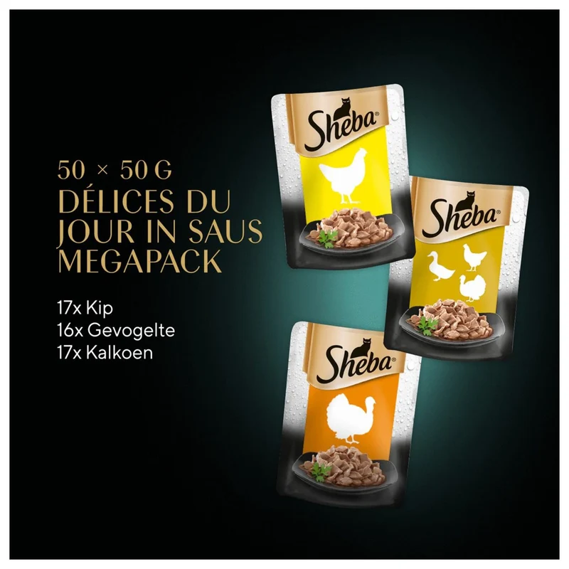 Sheba Délices du Jour in Salsa 50 x 50 g