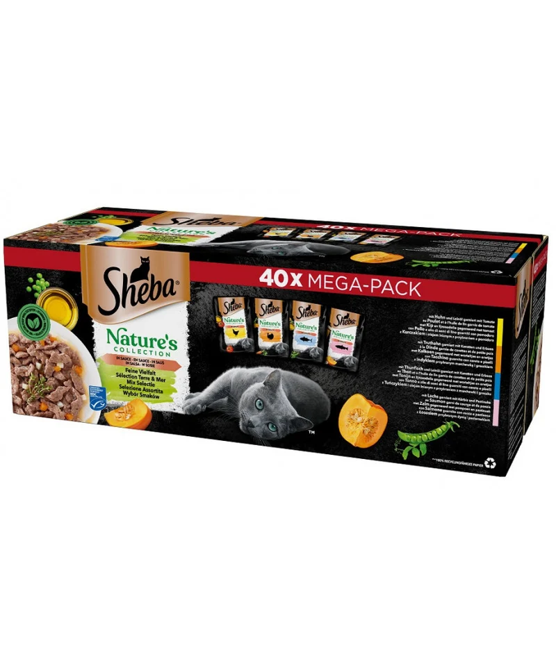 Sheba Nature's Collection Selezione di Gusti in Salsa 40 x 85 g