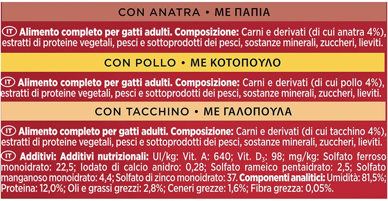 Gourmet Mon Petit Anatra Pollo e Tacchino 6x50g