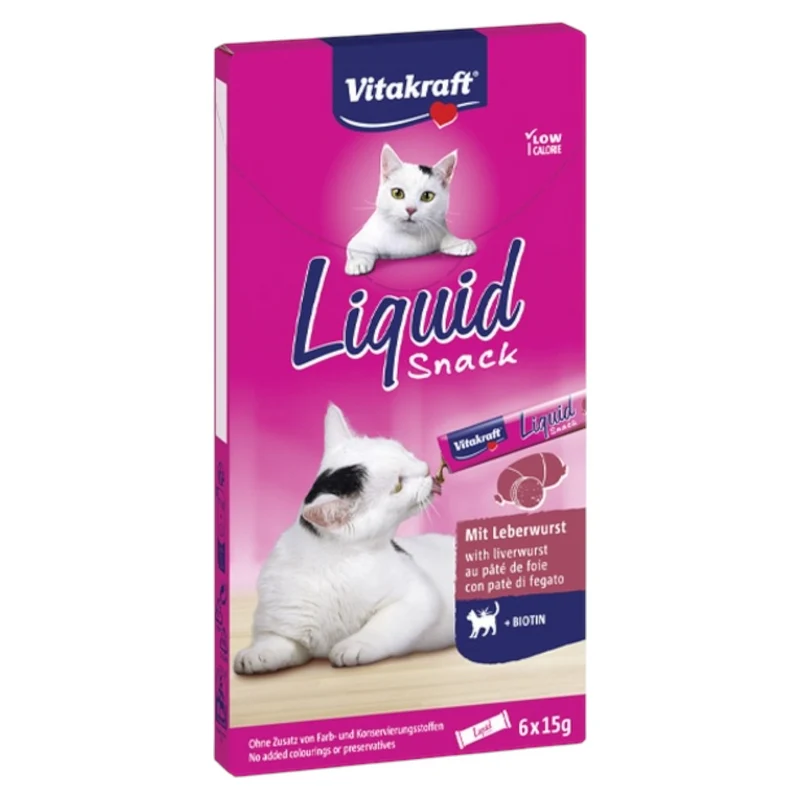 VITAKRAFT Cat Liquid Snack Fegato e Biotina