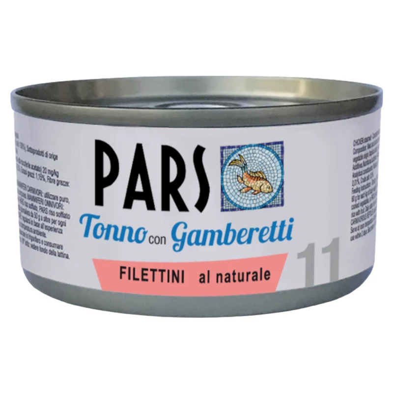 PARS 11 Filettini Naturali Tonno con Gamberetti 85Gr
