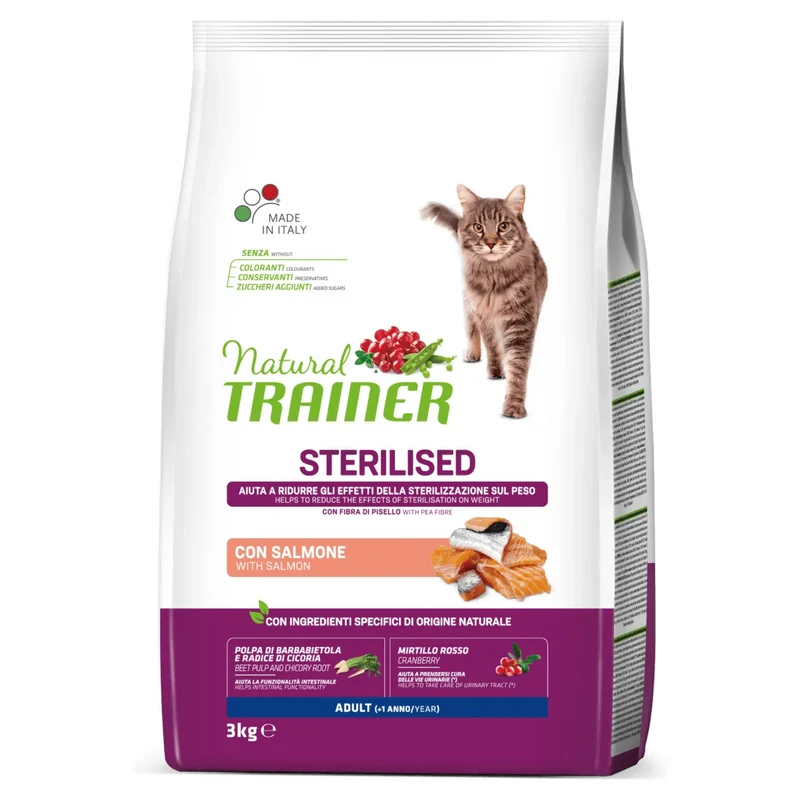 TRAINER Gatto Sterilised Salmone 3Kg