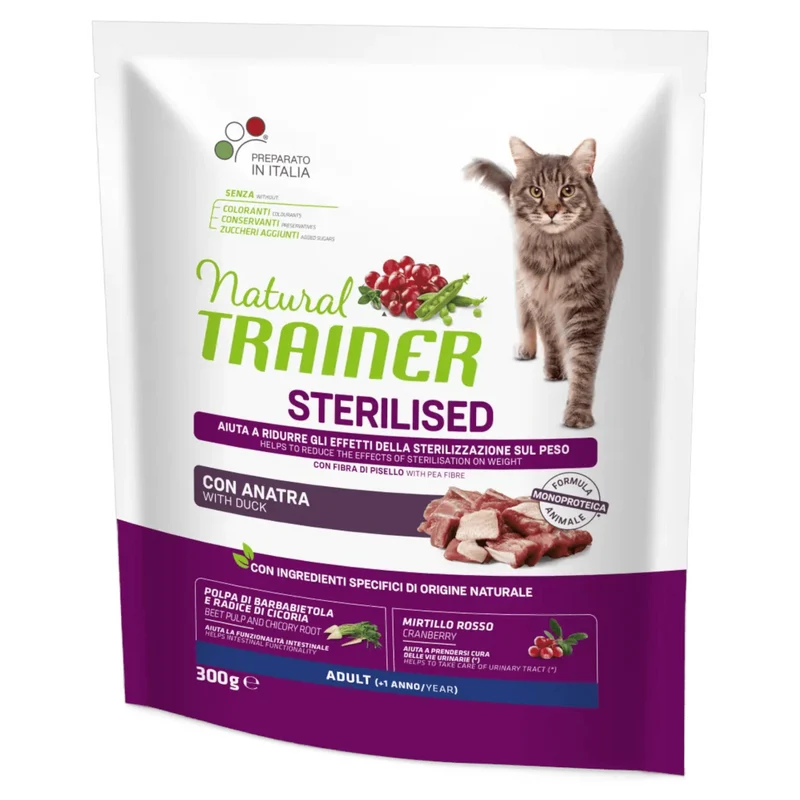 TRAINER Gatto Sterilised Anatra 300Gr