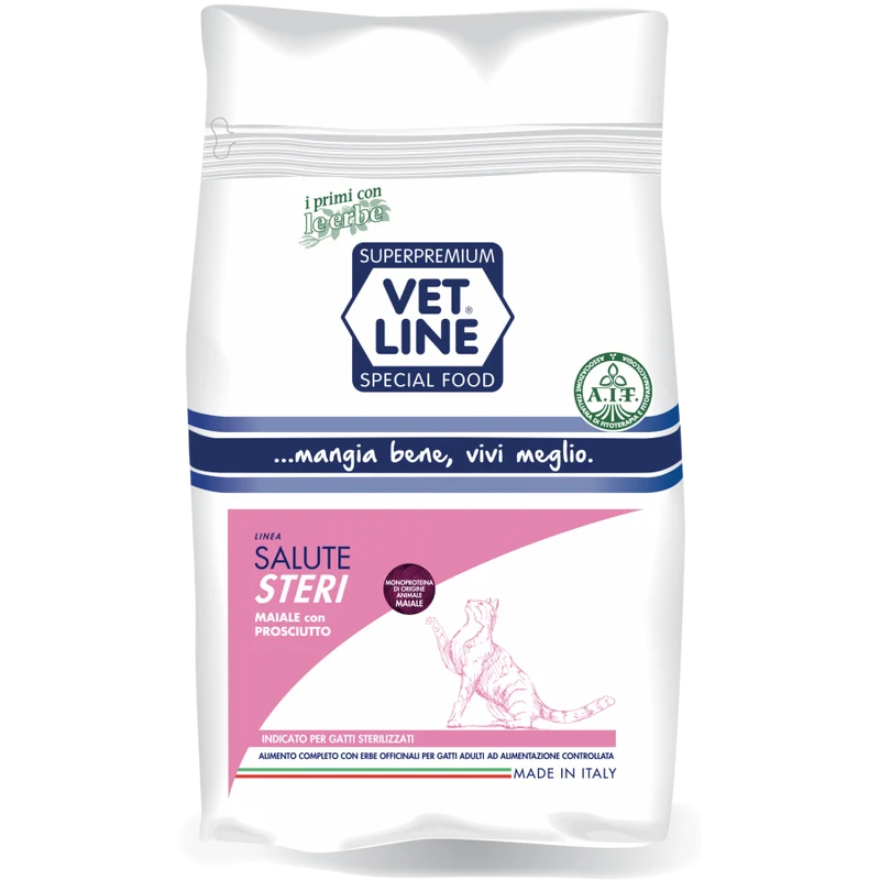 Vet Line Salute Steri Maiale e Prosciutto 800gr - Gatti Sterilizzati