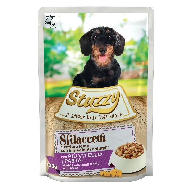 Stuzzy Sfilaccetti Vitello e Pasta 100g