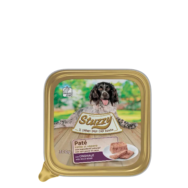 Stuzzy Paté Classico Cinghiale 300g – Cane Adulto