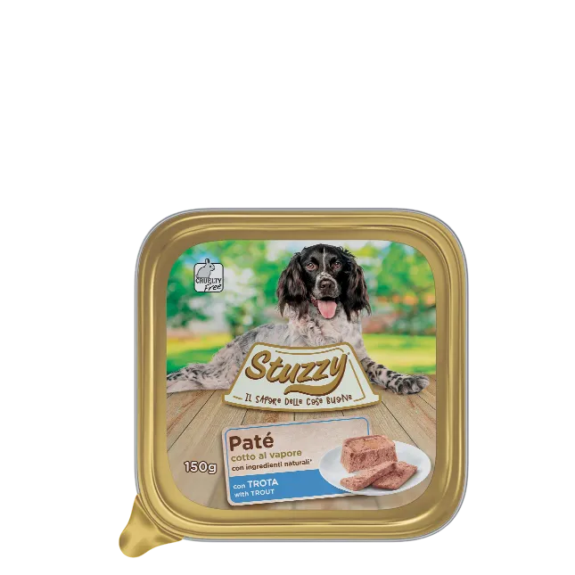 Stuzzy Paté Classico Trota 150g – Cane Adulto