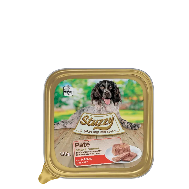 Stuzzy Paté Classico Manzo 150g – Cane Adulto