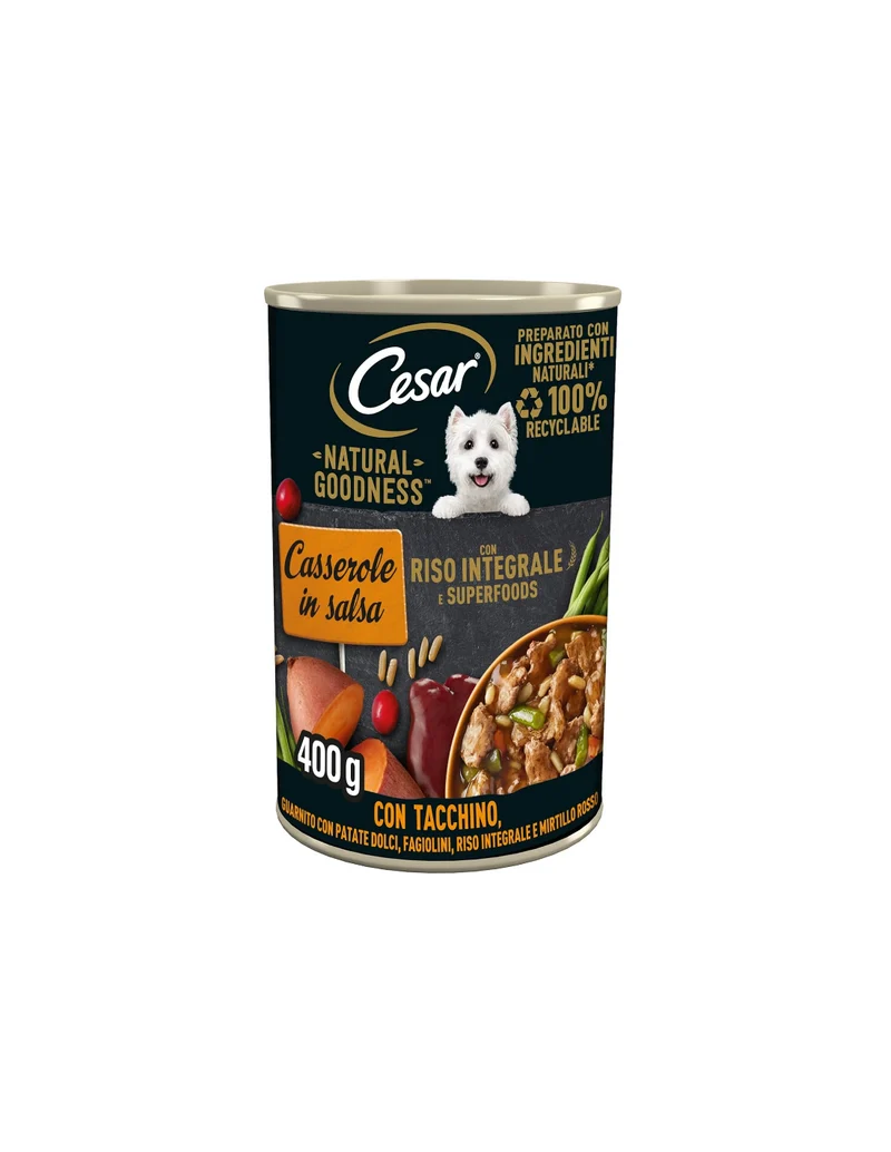 Cesar Natural Goodness Tacchino 400g - Cibo Umido per Cani