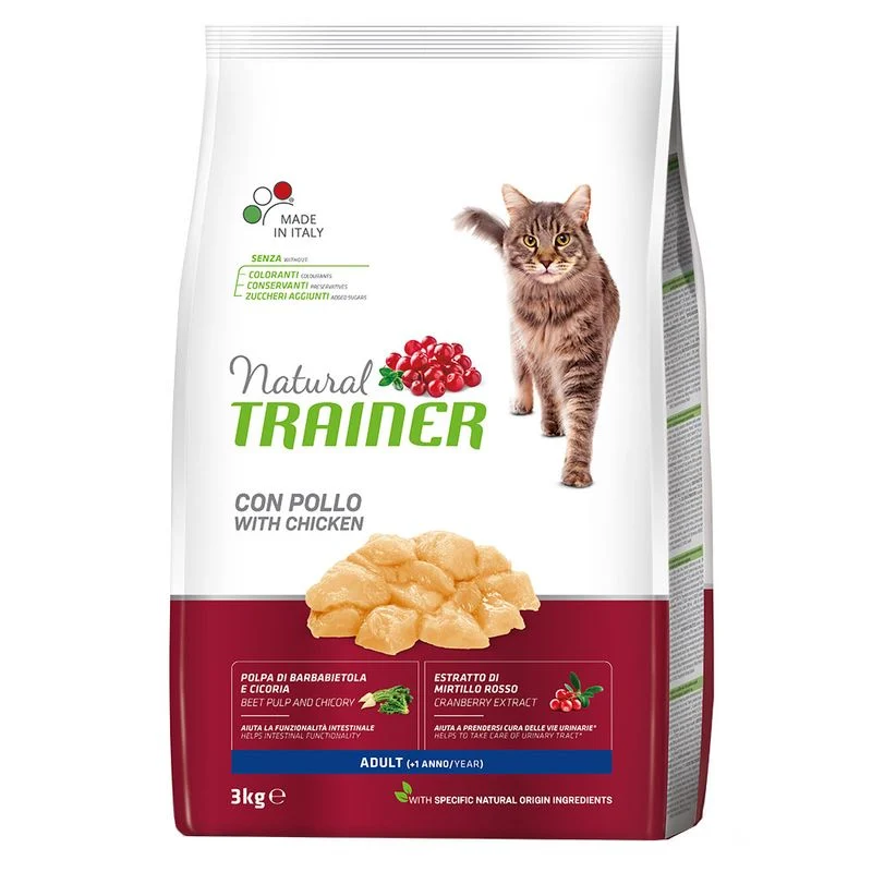 Natural Trainer Adult con Pollo Gatti Adulti 3 kg