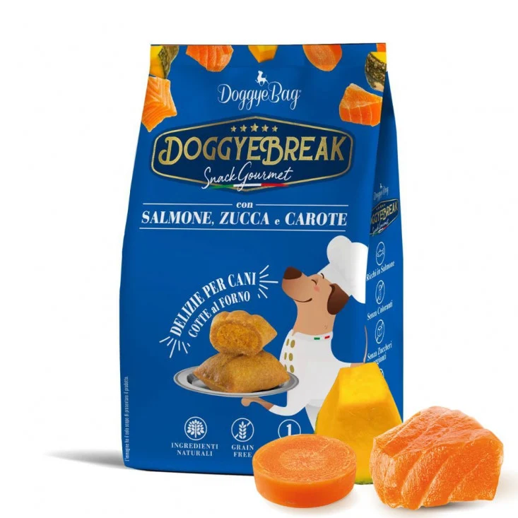 DoggyeBag Doggyebreak Salmone Zucca e Carote 180 g