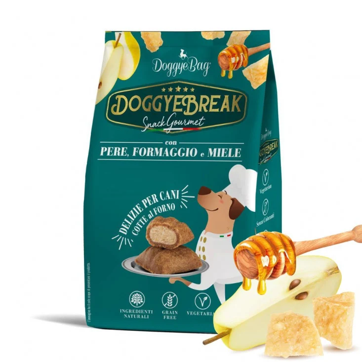 DoggyeBag Doggyebreak con Pere, Formaggio e Miele 180 g