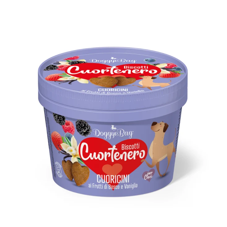 DoggyeBag Cuortenero Cuoricini Frutti di Bosco e Vaniglia 150g