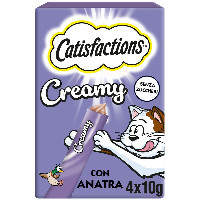 Catisfactions Creamy Anatra Gatto 4x10 g
