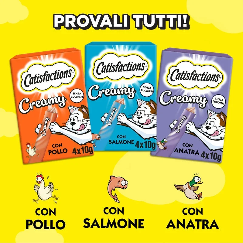 Catisfactions Creamy Anatra Gatto 4x10 g