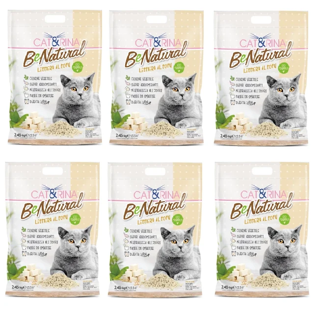 6x5,5L Cat&rina BeNatural - Lettiera da WC al Tofu