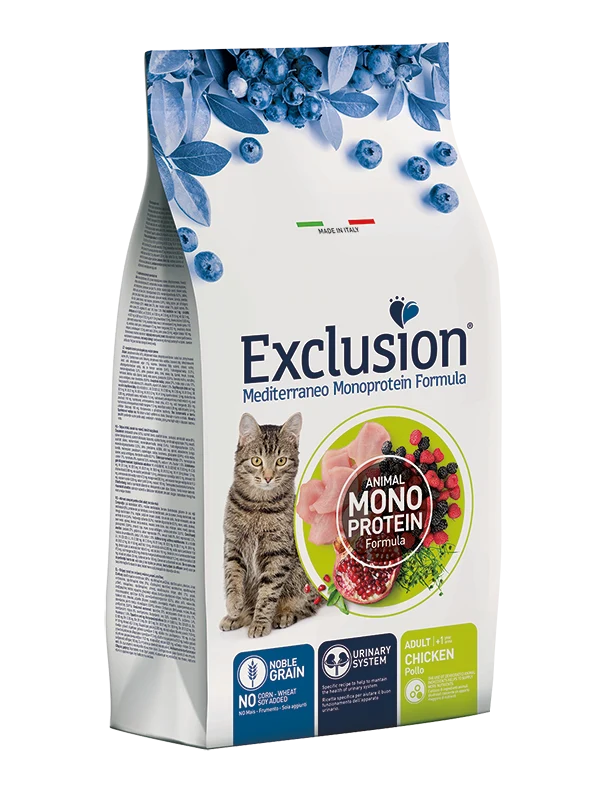 Exclusion Adult Pollo 300g - Crocchette per Gatti Monoproteiche