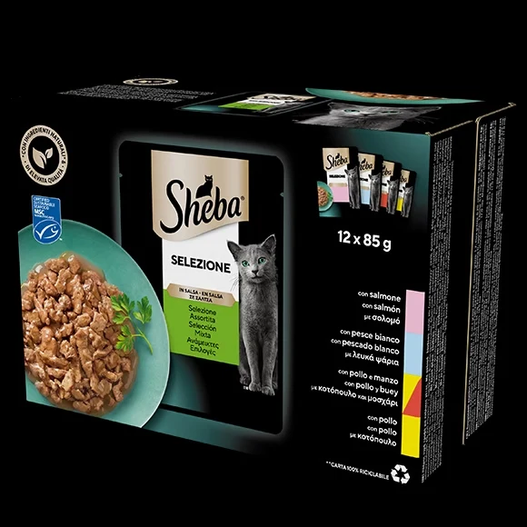 Sheba Selezione in Salsa Assortita 12x85 g