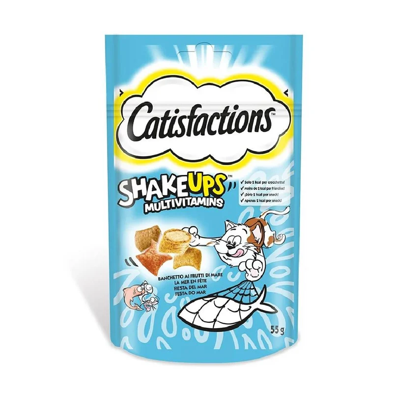 Catisfactions ShakeUps Frutti di Mare 55g - Snack per Gatti