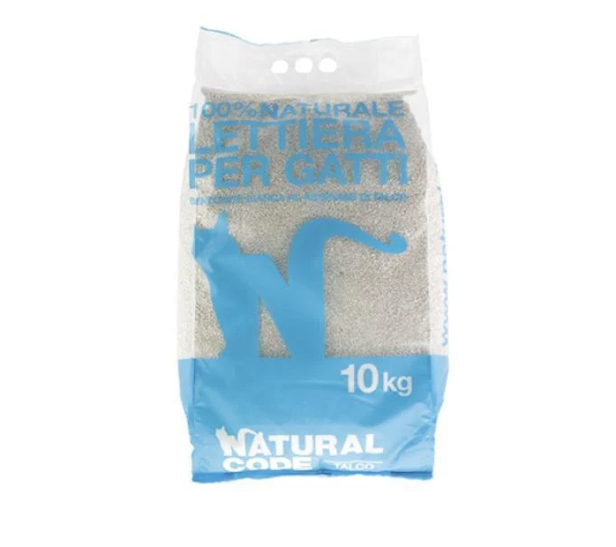 Natural Code Lettiera Agglomerante 10L - Profumata al Talco