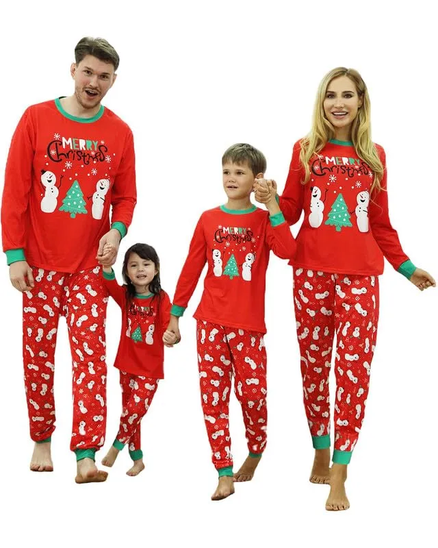 Kouric Pigiama Natale Famiglia, Pigiami Natalizi per Tutta la Famiglia, Pigiama Natalizio Famiglia Pigiami Natale, Girocollo Due Pezzi Natale Pajamas Set per Donna Uomo Bambino Bambina