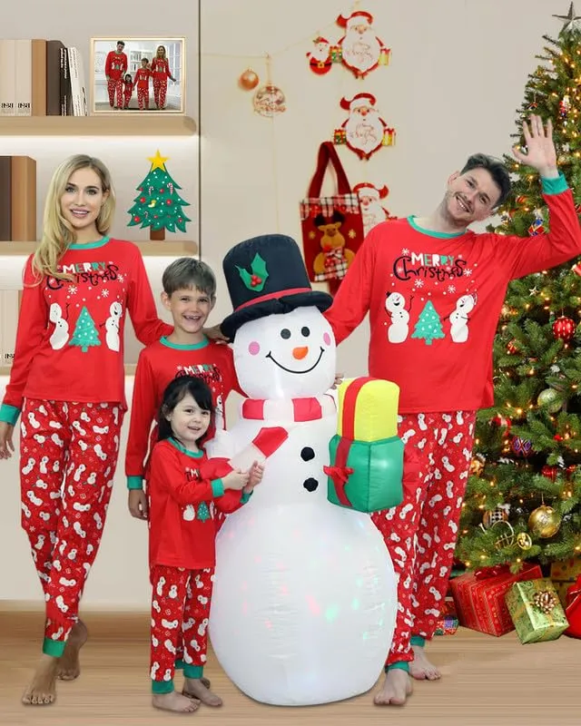 Kouric Pigiama Natale Famiglia, Pigiami Natalizi per Tutta la Famiglia, Pigiama Natalizio Famiglia Pigiami Natale, Girocollo Due Pezzi Natale Pajamas Set per Donna Uomo Bambino Bambina