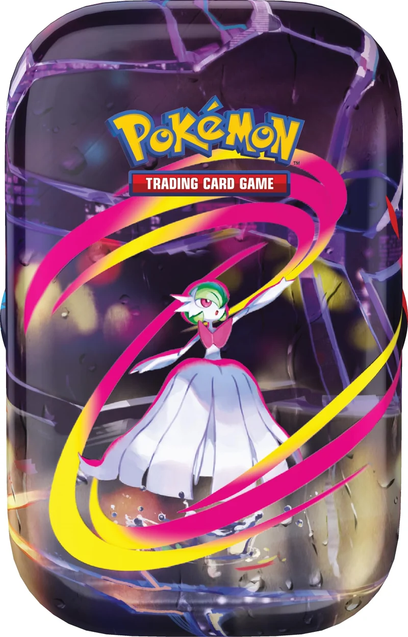 Pokémon: miniscatola da collezione Megaeroi (Mega Gardevoir) del GCC Pokémon (un foglio di adesivi, una carta con l’illustrazione della miniscatola e due buste di espansione)