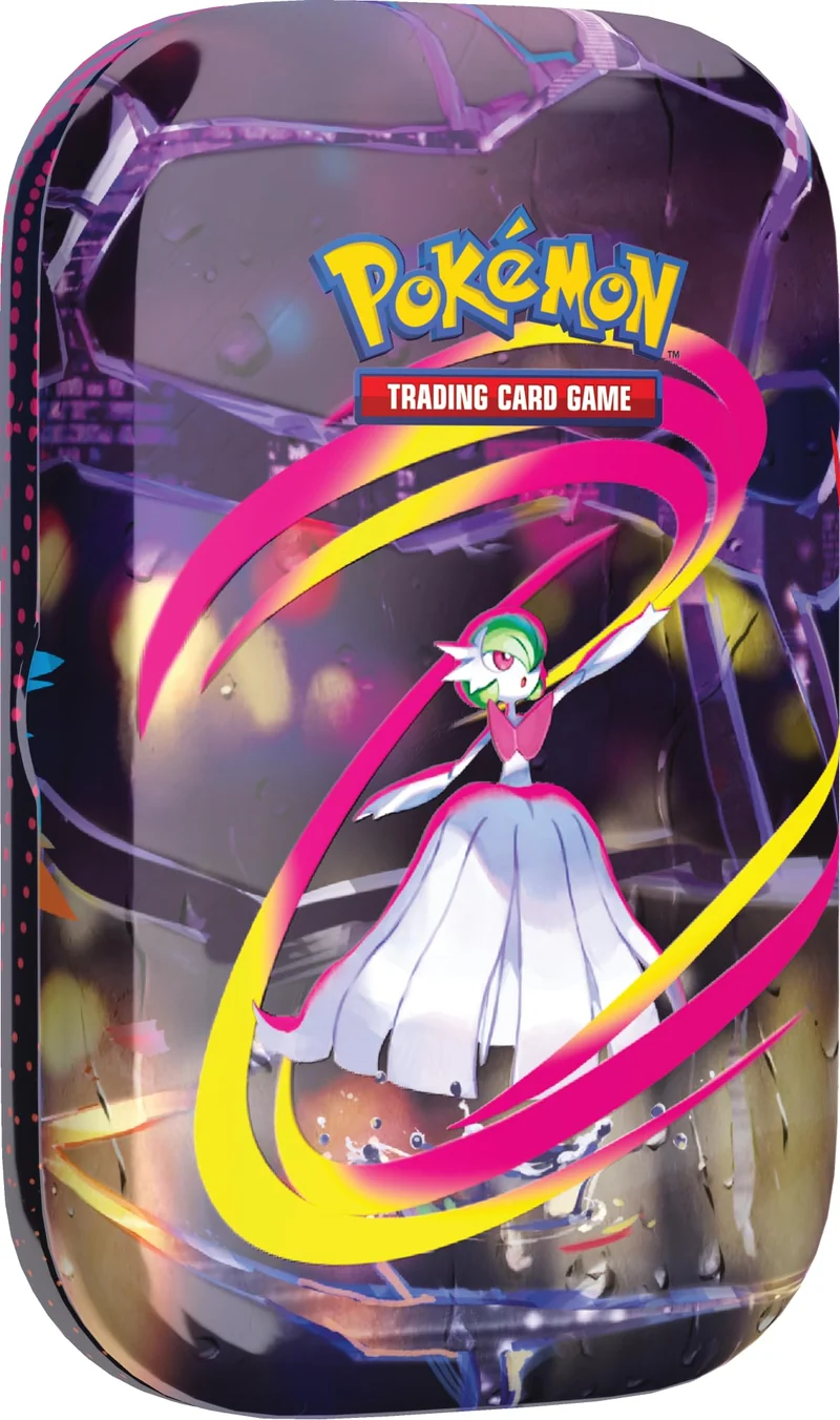Pokémon: miniscatola da collezione Megaeroi (Mega Gardevoir) del GCC Pokémon (un foglio di adesivi, una carta con l’illustrazione della miniscatola e due buste di espansione)